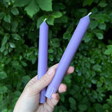 Purple Recycled Dinner Candles