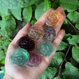 Rainbow Fluorite Roses