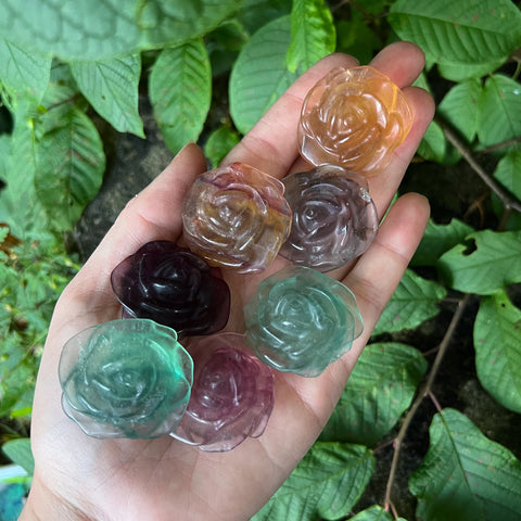 Rainbow Fluorite Roses