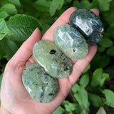 Prehnite Palm Stones