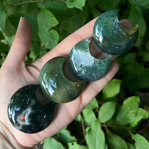 Moss Agate Moons