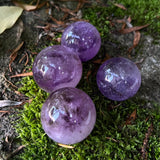 Smoky Amethyst Spheres