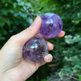 Smoky Amethyst Spheres