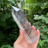 Tourmalinated Quartz Polished Point