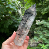 Tourmalinated Quartz Polished Point
