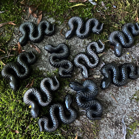 Silver Sheen Obsidian Snakes