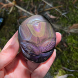 Rainbow Obsidian Tulip Carving