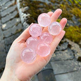 Star Rose Quartz Spheres