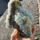 Sugar Fluorite with Chalcedony Specimen